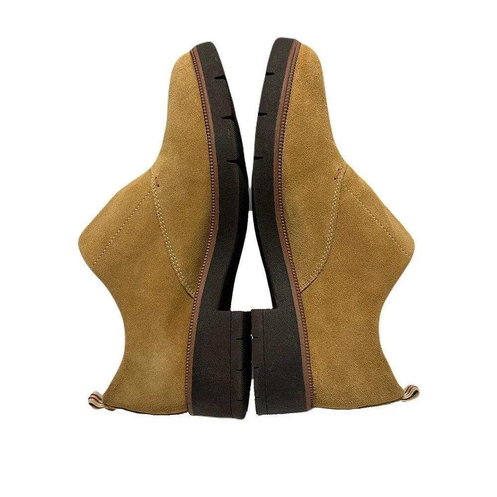 NEW Dr Scholls Womens Size 8.5 Tan Suede Glisten Slip-On Loafers Comfort Shoe